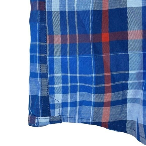 Mountain Hardwear Button Down Shirt Mens Large Minorca Short Sleeve Linen Blend - Picture 10 of 13